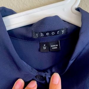 NWOT Theory 100% Silk Women Blouse